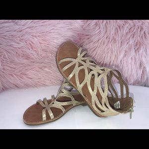 Gold sandals